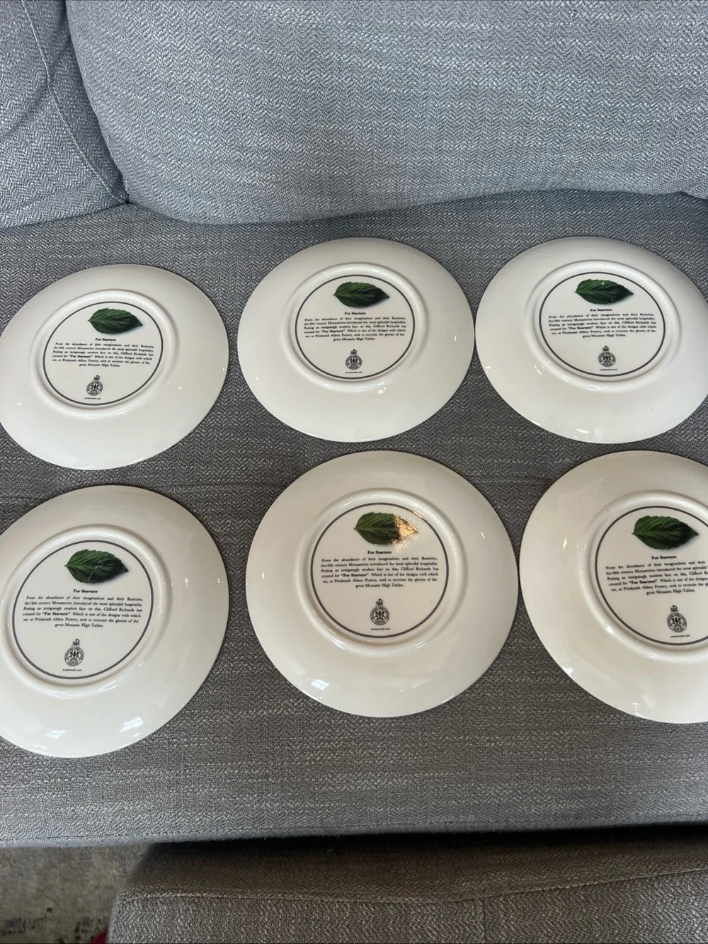 Prinknash Abbey Pottery. Set 6, 9